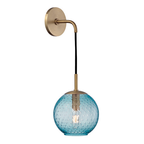 Rousseau One Light Wall Sconce in Aged Brass (70|2020-AGB-BL)