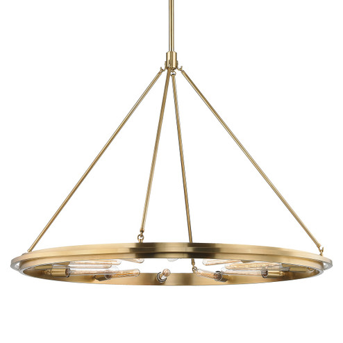 Chambers 12 Light Chandelier in Aged Brass (70|2745-AGB)