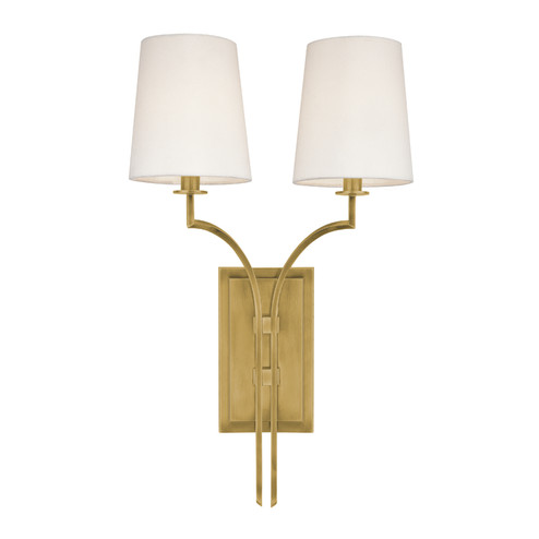 Glenford Two Light Wall Sconce in Aged Brass (70|3112-AGB)