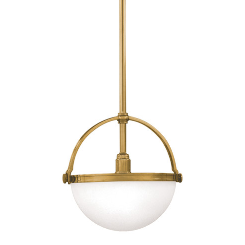 Stratford One Light Pendant in Aged Brass (70|3312-AGB)