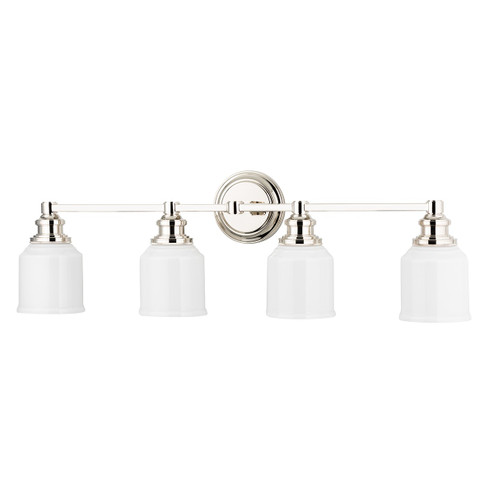 Windham Four Light Bath Bracket in Polished Nickel (70|3404-PN)