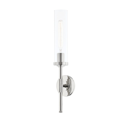 Bowery One Light Wall Sconce in Polished Nickel (70|3700-PN)