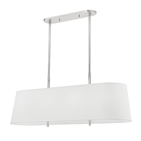 Bowery Eight Light Island Pendant in Polished Nickel (70|3747-PN)