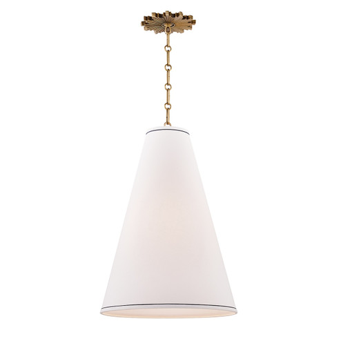 Worth One Light Pendant in Aged Brass (70|3916-AGB) Worth One Light Pendant in Aged Brass (70|3916-AGB)