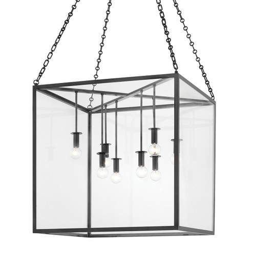 Catskill Eight Light Lantern in Aged Iron (70|4124-AI)