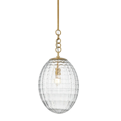 Venice One Light Pendant in Aged Brass (70|4912-AGB)