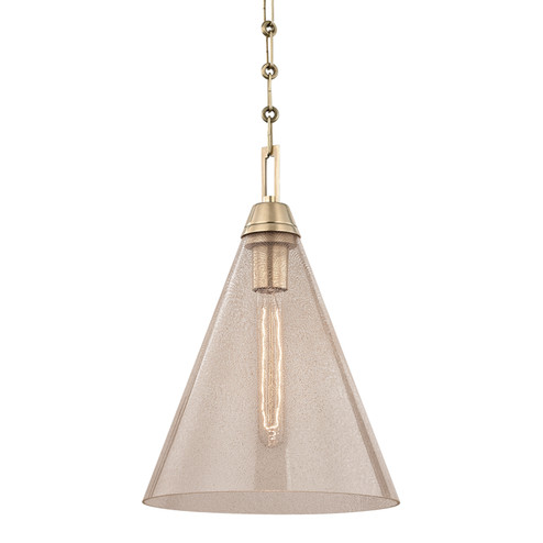 Newbury One Light Pendant in Aged Brass (70|6011-AGB)
