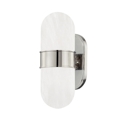 Beckler Two Light Wall Sconce in Polished Nickel (70|6902-PN)