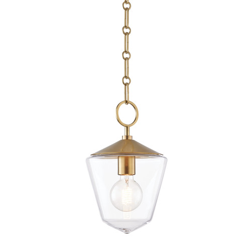 Greene One Light Pendant in Aged Brass (70|8308-AGB)