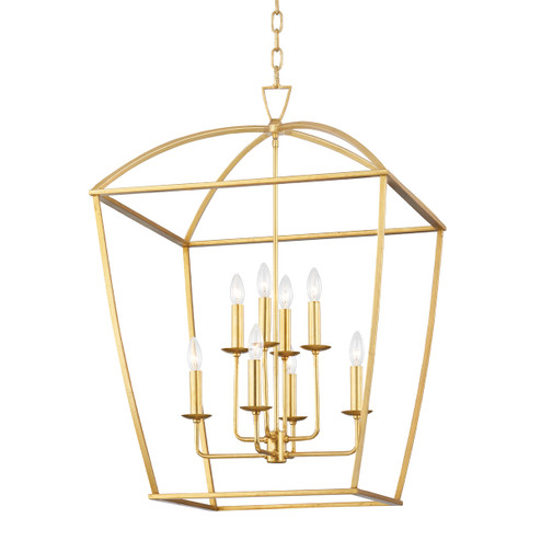 Bryant Eight Light Lantern in Gold Leaf (70|8324-GL)
