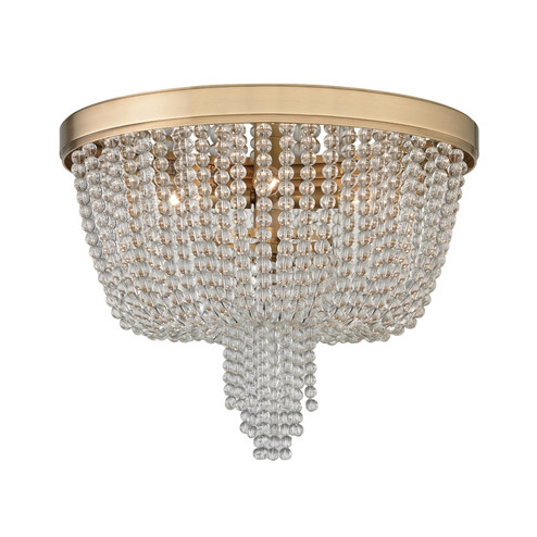 Royalton Four Light Flush Mount in Aged Brass (70|9008-AGB)