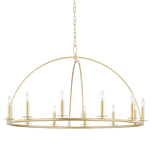 Howell 12 Light Chandelier in Aged Brass (70|9547-AGB) Howell 12 Light Chandelier in Aged Brass (70|9547-AGB)
