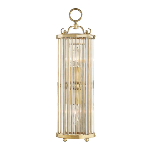 Glass No.1 Two Light Wall Sconce in Aged Brass (70|MDS200-AGB)