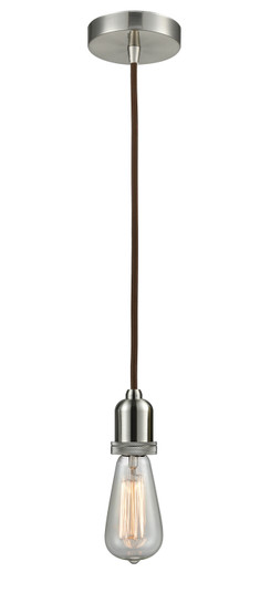 Whitney One Light Mini Pendant in Satin Nickel (405|100SN-10BR-0SN)