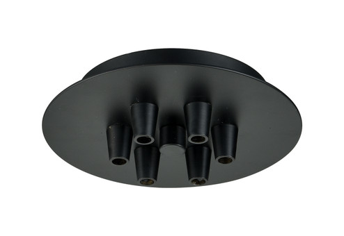 Custom Cord Six Light Multi Port Canopy in Matte Black (405|106-BK)
