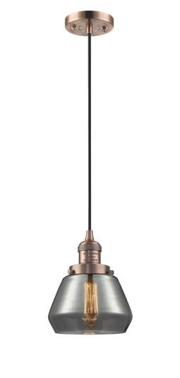 Franklin Restoration One Light Mini Pendant in Antique Copper (405|201C-AC-G173)