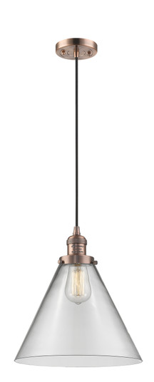Franklin Restoration LED Mini Pendant in Antique Copper (405|201C-AC-G42-L-LED)