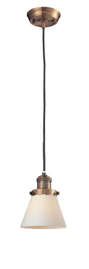 Franklin Restoration One Light Mini Pendant in Antique Copper (405|201C-AC-G61)