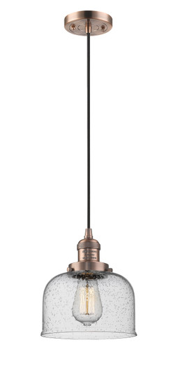 Franklin Restoration One Light Mini Pendant in Antique Copper (405|201C-AC-G74)