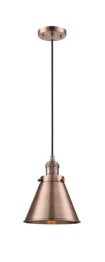Franklin Restoration LED Mini Pendant in Antique Copper (405|201C-AC-M13-AC-LED)