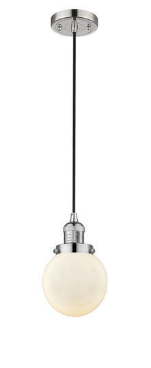 Franklin Restoration One Light Mini Pendant in Polished Nickel (405|201C-PN-G201-6)