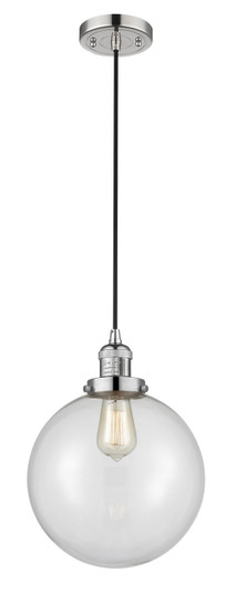 Franklin Restoration One Light Mini Pendant in Polished Nickel (405|201C-PN-G202-10) Franklin Restoration One Light Mini Pendant in Polished Nickel (405|201C-PN-G202-10)