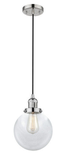 Franklin Restoration LED Mini Pendant in Polished Nickel (405|201C-PN-G202-8-LED)