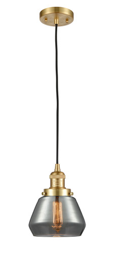 Franklin Restoration One Light Mini Pendant in Satin Gold (405|201C-SG-G173)