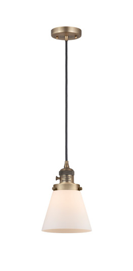 Franklin Restoration LED Mini Pendant in Brushed Brass (405|201CSW-BB-G61-LED)