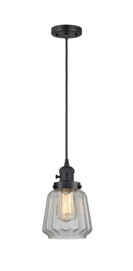 Franklin Restoration LED Mini Pendant in Matte Black (405|201CSW-BK-G142-LED)