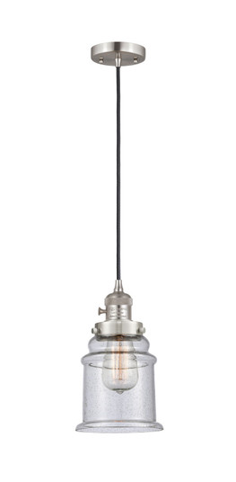 Franklin Restoration LED Mini Pendant in Brushed Satin Nickel (405|201CSW-SN-G184-LED)