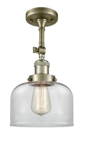 Franklin Restoration One Light Semi-Flush Mount in Antique Brass (405|201F-AB-G72)