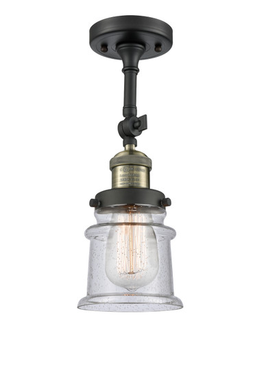 Franklin Restoration LED Semi-Flush Mount in Black Antique Brass (405|201F-BAB-G184S-LED)