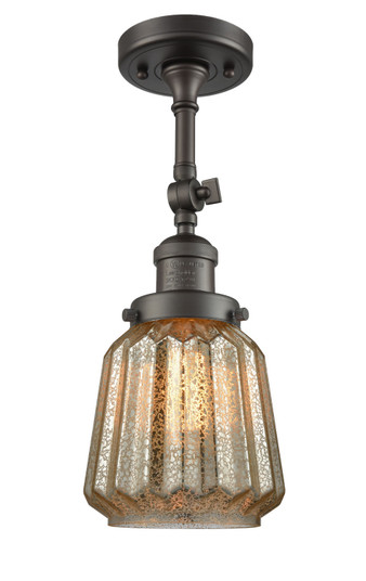 Franklin Restoration One Light Semi-Flush Mount in Oil Rubbed Bronze (405|201F-OB-G146)