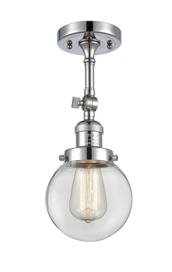 Franklin Restoration One Light Semi-Flush Mount in Polished Chrome (405|201F-PC-G202-6)