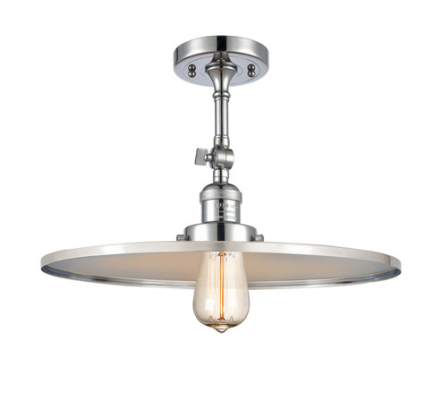 Franklin Restoration One Light Semi-Flush Mount in Polished Chrome (405|201F-PC-MFR-PC-16)