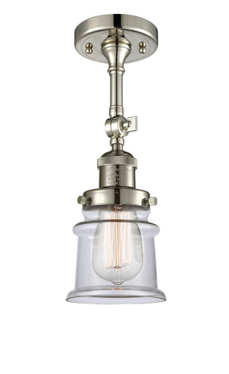 Franklin Restoration One Light Semi-Flush Mount in Polished Nickel (405|201F-PN-G182S)