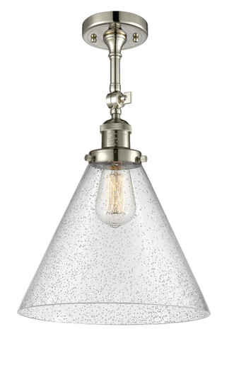 Franklin Restoration LED Semi-Flush Mount in Polished Nickel (405|201F-PN-G44-L-LED)