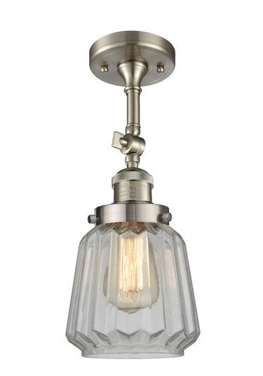 Franklin Restoration LED Semi-Flush Mount in Brushed Satin Nickel (405|201F-SN-G142-LED)