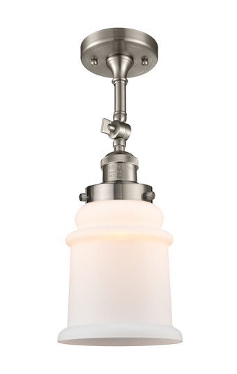 Franklin Restoration One Light Semi-Flush Mount in Brushed Satin Nickel (405|201F-SN-G181)