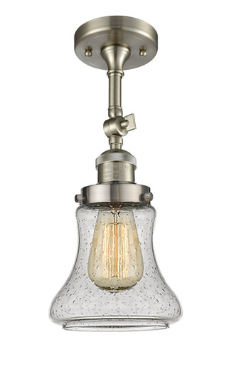 Franklin Restoration One Light Semi-Flush Mount in Brushed Satin Nickel (405|201F-SN-G194)