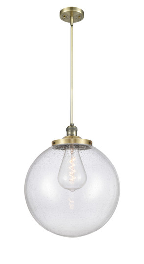 Franklin Restoration One Light Pendant in Antique Brass (405|201S-AB-G204-16) Franklin Restoration One Light Pendant in Antique Brass (405|201S-AB-G204-16)