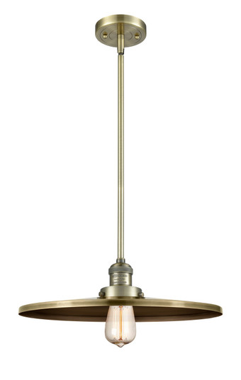 Franklin Restoration One Light Mini Pendant in Antique Brass (405|201S-AB-MFR-AB-16)
