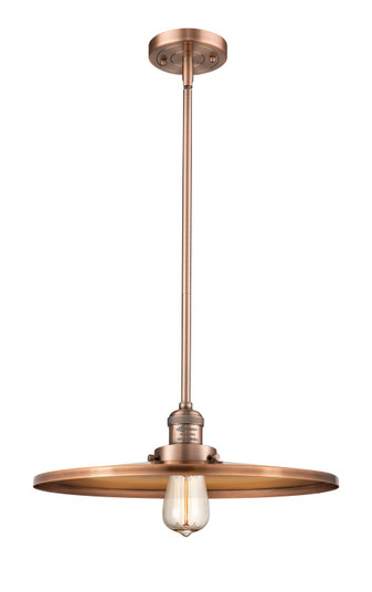 Franklin Restoration One Light Mini Pendant in Antique Copper (405|201S-AC-MFR-AC-16)