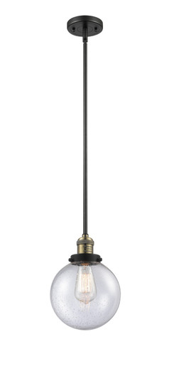 Franklin Restoration LED Mini Pendant in Black Antique Brass (405|201S-BAB-G204-8-LED)