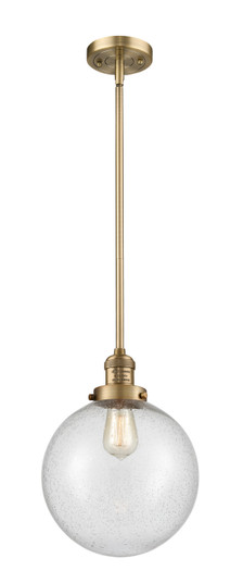 Franklin Restoration One Light Mini Pendant in Brushed Brass (405|201S-BB-G204-10) Franklin Restoration One Light Mini Pendant in Brushed Brass (405|201S-BB-G204-10)