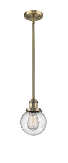 Franklin Restoration LED Mini Pendant in Brushed Brass (405|201S-BB-G204-6-LED)
