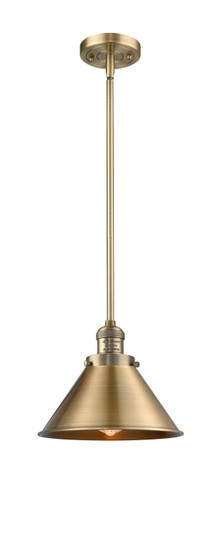 Franklin Restoration One Light Mini Pendant in Brushed Brass (405|201S-BB-M10-BB)