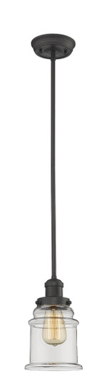 Franklin Restoration One Light Mini Pendant in Oil Rubbed Bronze (405|201S-OB-G182)