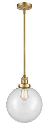 Franklin Restoration LED Mini Pendant in Satin Gold (405|201S-SG-G202-10-LED)